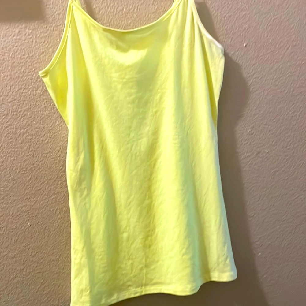 Neon yellow tank top